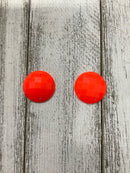 Neon Checkered Cabochons