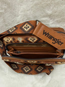 Southwestern Wrangler Crossbody with Wallet Compartment