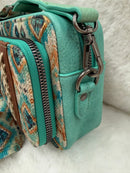 Southwestern Wrangler Crossbody with Wallet Compartment