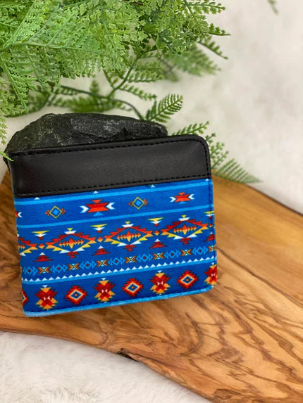 Aztec Fleece & Leather Wallets