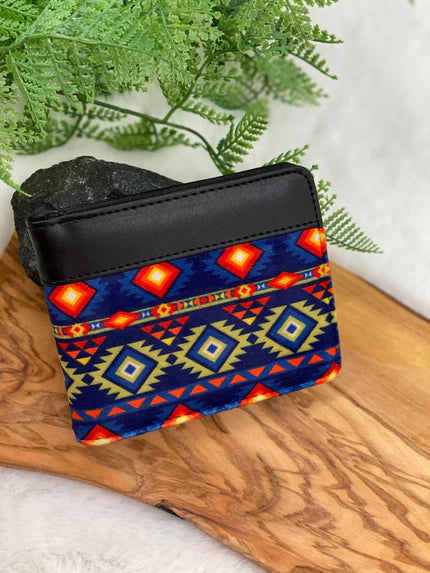 Aztec Fleece & Leather Wallets