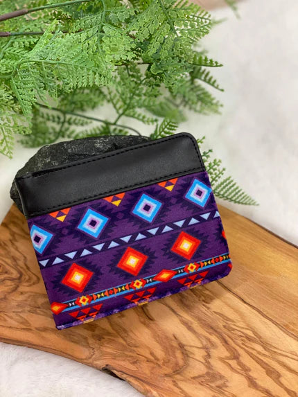 Aztec Fleece & Leather Wallets