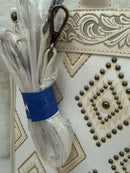 Studded Denim Wrangler Tote