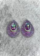 Sparkle Teardrop Cabochons *