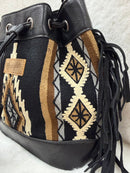 Southwestern Drawstring Crossbody Bag
