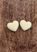 Small Fuzzy Heart Cabochons
