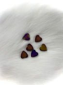Metallic Heart Beads