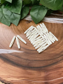 Bone Spiral Cut Beads