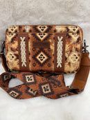 Southwestern Wrangler Crossbody with Wallet Compartment