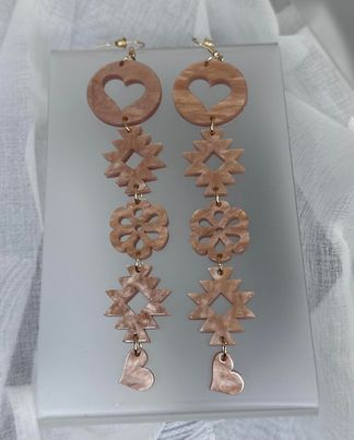 Diamond Heart Earrings