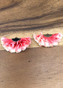 Ruffled Fabric Flower Tassels