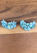 Ruffled Fabric Flower Tassels