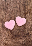 Small Fuzzy Heart Cabochons