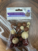 Wood Macramé Beads