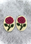 Oval Rose Cabochons