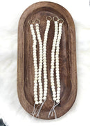 Ivory Pony Bead Strands