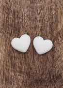 Small Fuzzy Heart Cabochons