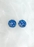 Glittery Flower Cabochons