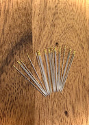 25pc Gold Eye Beading Needles