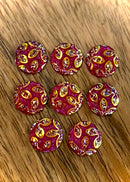 Glittery Flower Cabochons