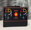 Medicine Wheel Leather Mens Wallets
