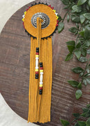 Large Leather Wrapped Barrettes