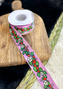 Ojibway Floral Strawberries Ribbon