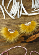Fur Tassel with Gold
