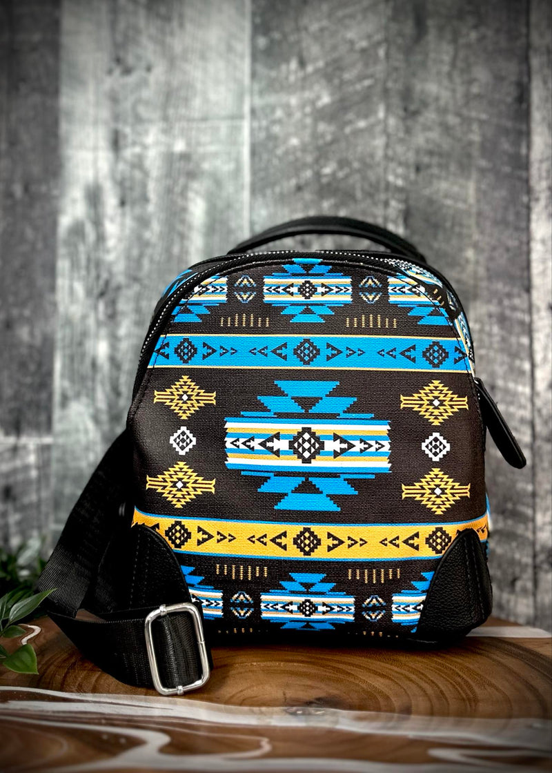 Mini Tribal Print Backpack