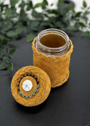 Leather Wrapped Jars