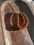 Glass Flower Rondelle