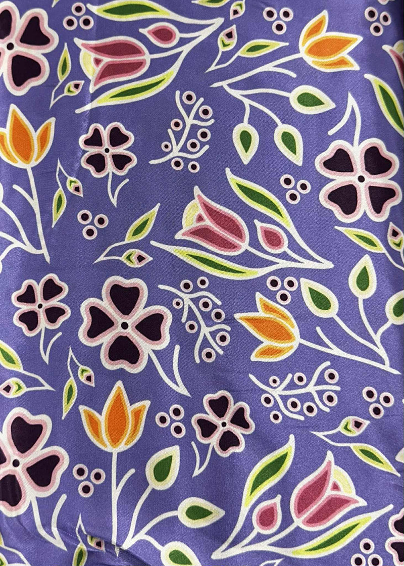 Renata Meconse Fall Floral Satin Fabric