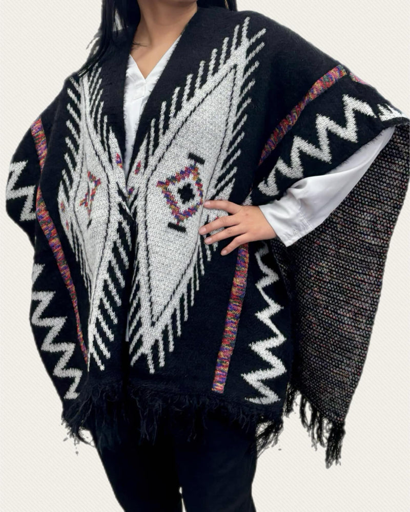 Navajo Fall Poncho