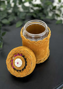 Leather Wrapped Jars
