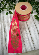 Metallic Feather 3" Ribbon