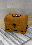 Leather Wrapped Mini Chest