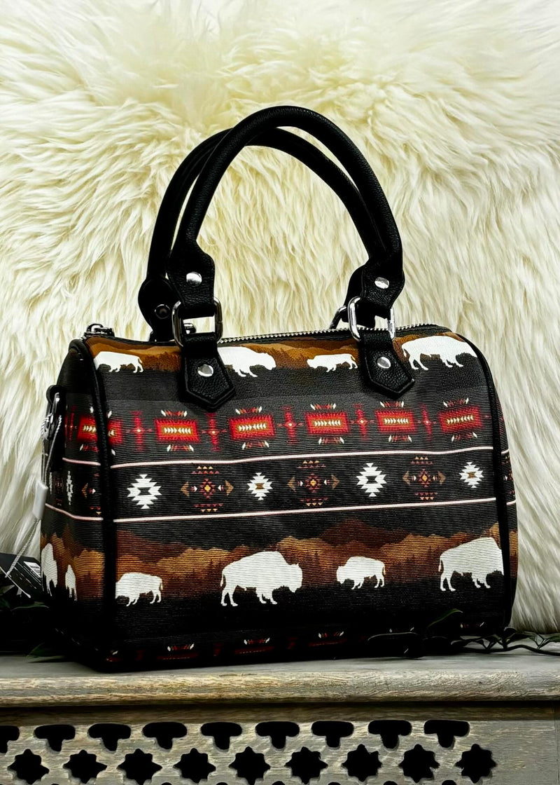 Mini Duffle Style Handbag