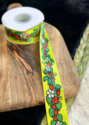 Ojibway Floral Strawberries Ribbon