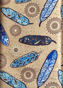 Jackie Traverse Feather Satin Fabric