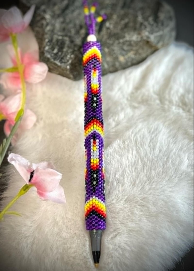 Feather Beaded Pens