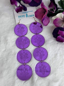 Metallic Medallion Earrings