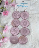 Metallic Medallion Earrings