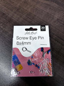 8x4mm Screw Eye Pins