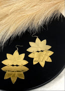 Metallic Flower Earrings