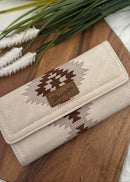 Aztec Embroidered Wallet/Wristlet