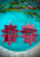 Metallic Flower Earrings