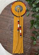 Large Leather Wrapped Barrettes