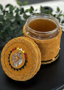 Leather Wrapped Jars