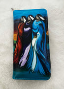 Faux Leather Embossed Wallet