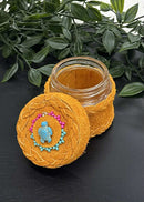 Leather Wrapped Jars